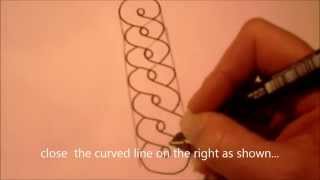 How to draw tanglepattern Annee [upl. by Utas970]