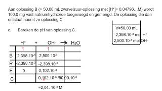 Oefenen met 2 lastige pH berekeningen na verdunning van zurebasische oplossingen 5H en 5vwo [upl. by Eelrebma]