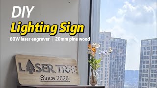 Create LED Signs with the LaserTree K1 Max 60W [upl. by Mcnelly154]