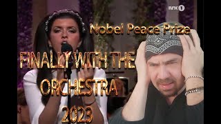 FINALLY ANGELINA JORDAN WITH AN ORCHESTRA Unchained Melody  Nobel Peace Prize 2023 [upl. by Llerdna]