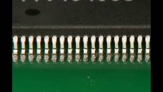 Reflow soldering of QFP leads  Surface Mount Process [upl. by Welford720]