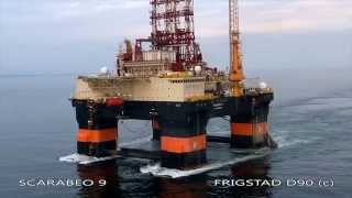 Scarabeo 9  Ultra Deepwater Drilling Rig  Frigstad D90 Design [upl. by Sheppard]