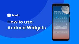 How to install and use Anydo widgets  Android  Anydo [upl. by Najib511]