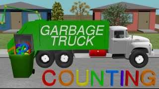 Counting Garbage Truck  Learning for Kids [upl. by Noonberg]