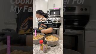 Cooking Dinner For My Family of 6 shorts cooking dinner foryou foodie recipe vlogmas [upl. by Ellehcim]