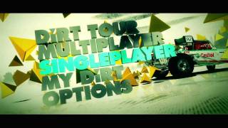 XBOX 360 DiRT 3 Menu  Part 1 [upl. by Fachini]