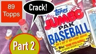 Crack a 1989 Topps Jumbo Rack Pack Part 2 [upl. by Thoma]