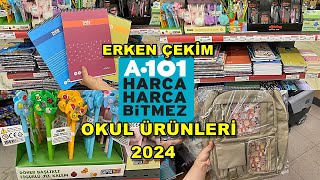 A101 KIRTASİYE ÜRÜNLERİ 2024  OKULA DÖNÜŞ KIRTASİYE ALIŞVERİŞİM  back to school 2024 [upl. by Racso]