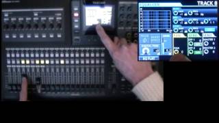 Tascam DP2432SD Tutorial 6A Advanced 8track mixer [upl. by Atiroc]