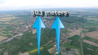 DJI Phantom 4 maximum altitude reach 503m and lose signal [upl. by Aihsile486]