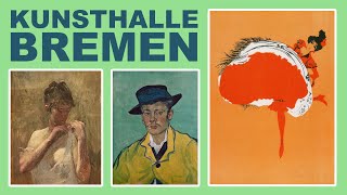 Bremen Kunsthalle ToulouseLautrec Van Gogh Dürer Picasso Cranach Degas Gauguin Renoir Manet Cézanne [upl. by Erika]