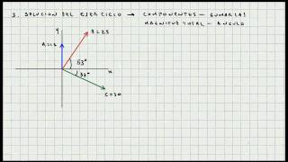 Ejercicio Aplicacion Componentes de un Vector  Conceptos Basicos  Video 027 [upl. by Hanima]