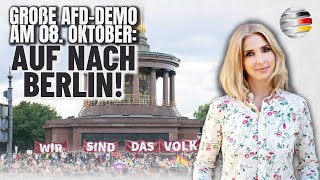 Große AfDDemo am 08 Oktober  Auf nach Berlin  Ein Kommentar von Andrea Zürcher AfD [upl. by Beaner447]