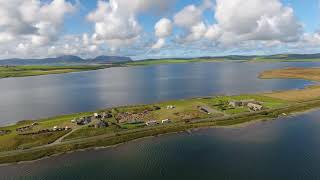 View of the Ness of Brodgar from above the Harray Loch [upl. by Zeph]