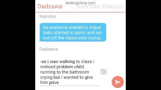 mha depressedbullied Deku ship monodeku texting story part 1 [upl. by Damour870]