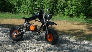 CUSTOM STRETCHED BAJA MONOSHOCK MINI BIKE BUILD [upl. by Lowrie]