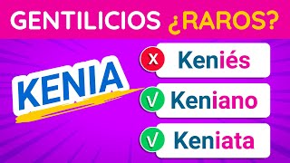 30 GENTILICIOS RAROS que retarán tus conocimientos  ¿Cómo se dice TEST [upl. by Ham124]