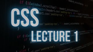 1 CSS Getting Started [upl. by Columbyne]