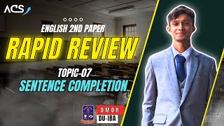 HSC 2024 English 2nd Paper  Class 07  Sentence Completion [upl. by Madeline]