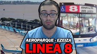 🚍 ASÍ SE VIAJA en la LÍNEA 8 de AEROPARQUE a EZEIZA 🚍 [upl. by Remat]