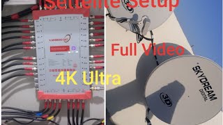 Multiswitch settelite setup Full Videos in dubai NilesaSat Arabsat setup Universal Technician Pro [upl. by Jeanette865]