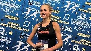 Parker Valby Reacts To Breaking NCAA Championship 10k Record [upl. by Redneval664]