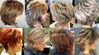 Modern Feather Cut Hairstyles Ideas For Women Over 405060 And More 2023 [upl. by Annaeirb]