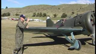 Polikarpov I16 No9 at Wanaka New Zealand 1998 [upl. by Grand55]