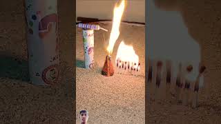 Matchstick Amazing Cracker experiment  Diwali cracker testing 2023 🔥😀shorts crackers [upl. by Reprah570]