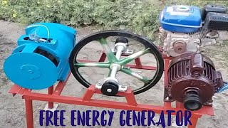 How To Make Free Energy Generator 220V with 5 Kw Generator And 2 Hp 220V Motor New Experiment [upl. by Nodlehs976]