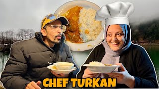 CHEF TURKAN NY BANAYA TURKISH DINNER  Trabzon Pohnch Gaye [upl. by Elletsyrc]