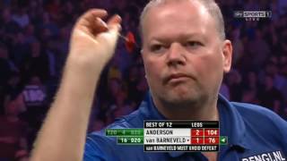 2015 Premier League of Darts Week 9 Anderson vs van Barneveld [upl. by Betteann]