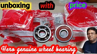 Hero Genuine Wheel Bearing [upl. by Nylirehc748]