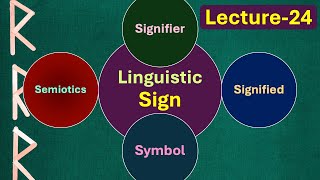 Lecture24 What is a Linguistic Sign Symbol Signifier and signified Semiotics [upl. by Anohsal870]