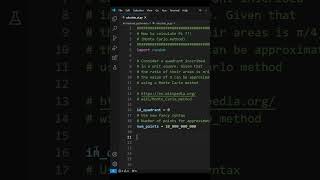 How to calculate Pi python Monte Carlo method [upl. by Ynelram740]