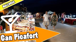 Can Picafort Majorca Spain Evening and nightlife [upl. by Nollek]