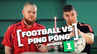 Football vs Ping Pong  FOOTPONG  Pongfinity vs Lassi Hurskainen [upl. by Anagrom]