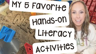 My 5 Favorite Handson Literacy Activities for Preschool Prek or Kindergarten [upl. by Llamaj]