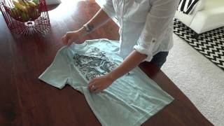 organize how to fold a tshirt [upl. by Eelyahs]