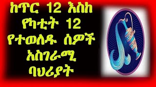 ከጥር 12–የካቲት 12 የተወለዱ ልጆች ድብቅ ባህሪያቶች  ኮከብ ቆጠራ  ደለዊ ነፋስ  Aquarius Kokeb Kotera [upl. by Ahsyak]