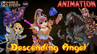 MOBILE LEGENDS ANIMATION  DESCENDING ANGEL UNCUT [upl. by Michiko583]