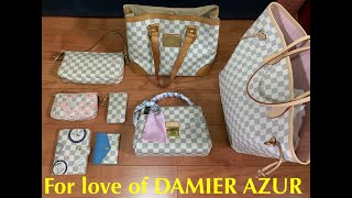 Why I ❤️❤️❤️ the Louis Vuitton Damier Azur [upl. by Enirhtak]