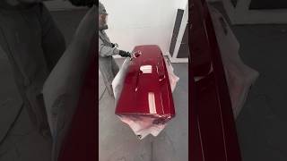 RADIANT RED PEARL PAINT JOB PROFESSIONAL AUTO BODY SPRAY JOB LEARN HOW TO automobile autobody [upl. by Cirdnek]