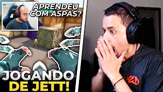 SACY LIGOU MODO ASPAS E DESTRUIU JOGANDO DE JETT FURQ FICOU ASSUSTADO COM JOGADA  VALORANT CLIPS [upl. by Hadden679]