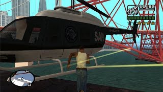 GTA San Andreas  How get the Police Maverick at the very beginning of the game [upl. by Tychonn951]