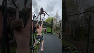 OUCHHH😭😭😭 flip cool fliping trampoline [upl. by Zusman332]