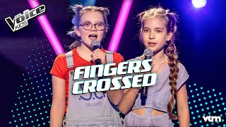 Nina amp Fien  Fingers Crossed  Blind Auditions  The Voice Kids  VTM [upl. by Anitsyrhk]