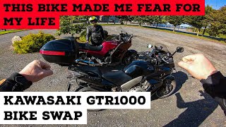 BIKE SWAP  Honda CBF1000 vs Kawasaki GTR1000  Modern vs Classic [upl. by Uranie389]