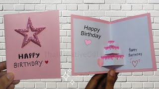 DIY Happy Birthday Greeting Card For BestfriendBoyfriend 💕  Happy Birthday pop up card Tutorial [upl. by Aisyle]