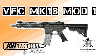 Страйкбольный автомат VFC MK18 MOD 1 AEG airsoft VF1LMK18M1BK01 [upl. by Weiler424]